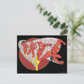 Flash in beweging briefkaart (Staand voorkant)