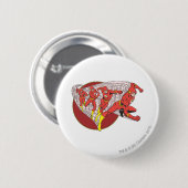 Flash in beweging ronde button 5,7 cm (Voorkant /achterkant)