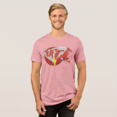 Flash in beweging Tri-Blend shirt (Voorkant volledig)