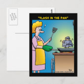 "Flash in de pan" Briefkaart (Voorkant / Achterkant)