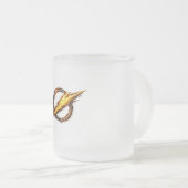 Flash inspired logo  matglas koffiemok (Voorkant rechts)