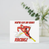 Flash - Je hebt mijn Valentijn voor hartritme Feestdagenkaart (Staand voorkant)