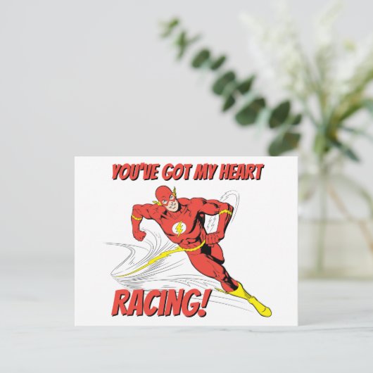 Flash - Je hebt mijn Valentijn voor hartritme Feestdagenkaart (Staand voorkant)