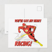 Flash - Je hebt mijn Valentijn voor hartritme Feestdagenkaart (Voorkant / Achterkant)