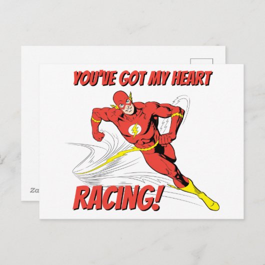 Flash - Je hebt mijn Valentijn voor hartritme Feestdagenkaart (Voorkant / Achterkant)