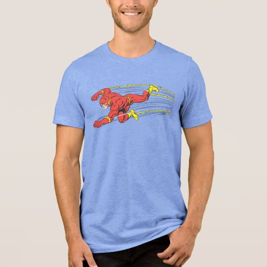 Flash Lunges links Tri-Blend Shirt (Voorkant)