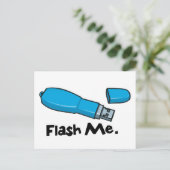 flash me flash drive ontwerp briefkaart (Staand voorkant)