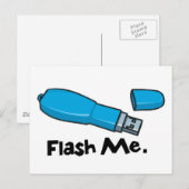 flash me flash drive ontwerp briefkaart (Voorkant / Achterkant)