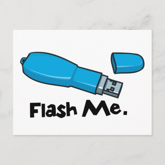 flash me flash drive ontwerp briefkaart (Voorkant)