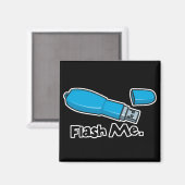 flash me flash drive ontwerp magneet (Voorkant / Achterkant)