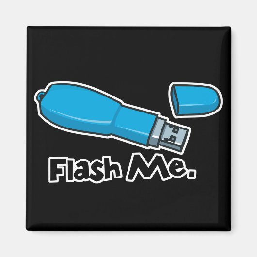 flash me flash drive ontwerp magneet (Voorkant)