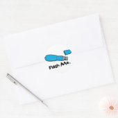 flash me flash drive ontwerp ronde sticker (Envelop)