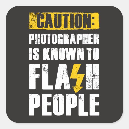 Flash-mensen - vierkante sticker (Voorkant)