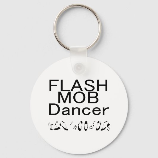 Flash Mob Dancer-danseringsfeet Sleutelhanger (Voorkant)