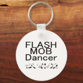 Flash Mob Dancer-danseringsfeet Sleutelhanger (Voorkant)