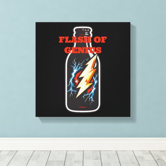 Flash of Genius Canvas Afdruk (Insitu (Houten vloer))