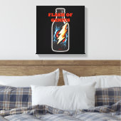 Flash of Genius Canvas Afdruk (Insitu (Slaapkamer))