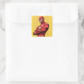Flash Permanent Vierkante Sticker (Tas)