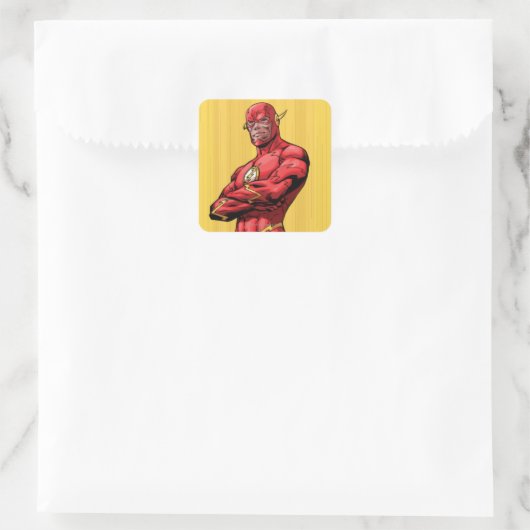 Flash Permanent Vierkante Sticker (Tas)