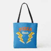 Flash pizza tote bag (Achterkant)