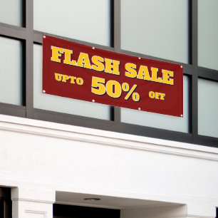 Flash Sale Bewerkbare Aangepaste Banner