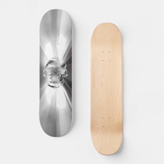 FLASH SKULL SILVER SURFER SKATEBOARD (Voorkant)