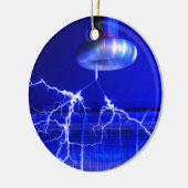 Flash Tesla Coil... Keramisch Ornament (Links)