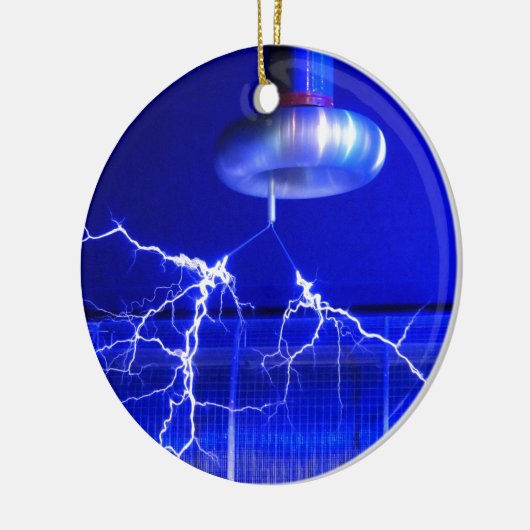 Flash Tesla Coil... Keramisch Ornament (Links)