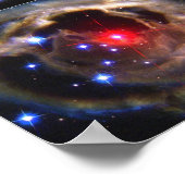 Flash van Red Variable Star V838 Monocerotis Poster (Hoek)