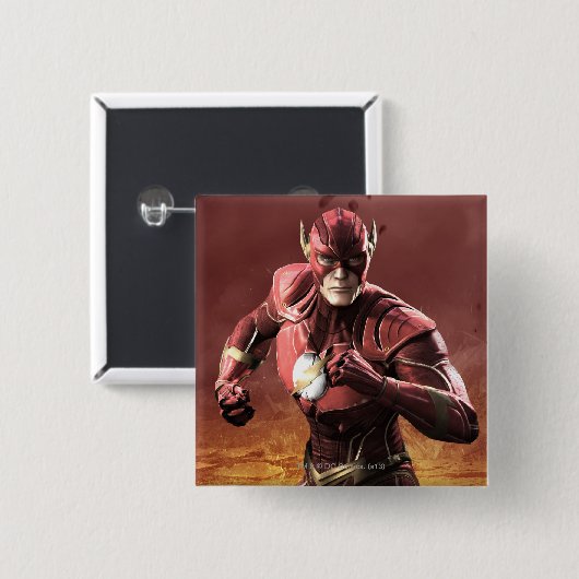 Flash Vierkante Button 5,1 Cm (Voorkant /achterkant)