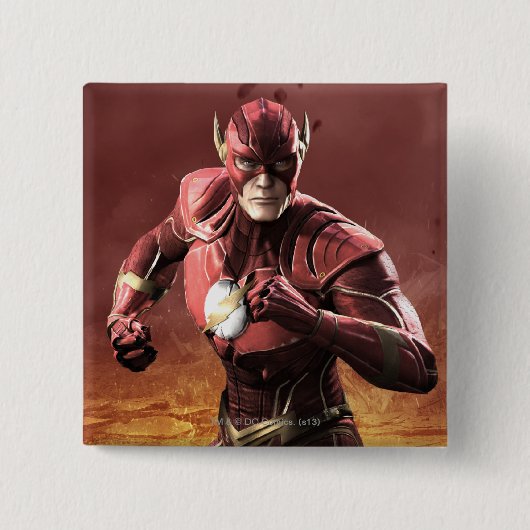 Flash Vierkante Button 5,1 Cm (Voorkant)