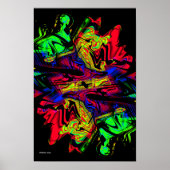 Flashback Modern Abstract Art Poster (Voorkant)
