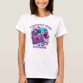 Flashback-modus: geactiveerd – Retro Music Lover T-shirt (Voorkant)