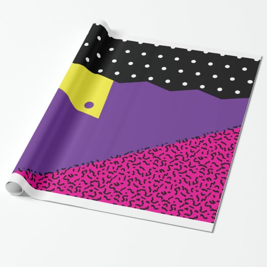 Flashback Wrapping Paper 1980 Cadeaupapier (Uitgerold)