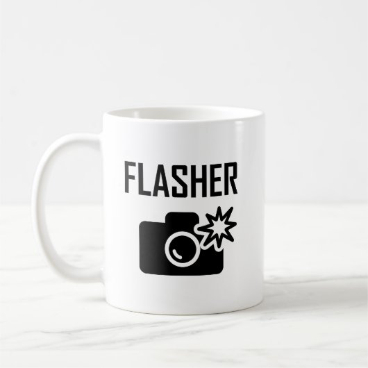 Flasher Grappige Mok (Links)