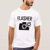 Flasher Grappige T-shirt (Voorkant)