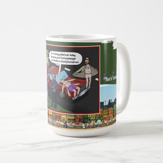 Flasher Violation | Literal Wordplay Humor Classic Koffiemok (Voorkant rechts)