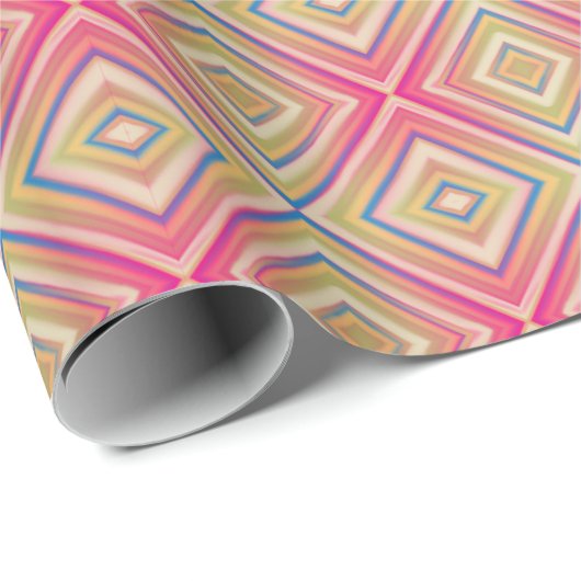 Flashes van Pinks Alternative Diamond Pattern Cadeaupapier (Rol Hoek)