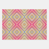 Flashes van Pinks Alternative Diamond Pattern Inpakpapier Vel (Voorkant)