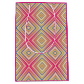 Flashes van Pinks Alternative Diamond Pattern Medium Cadeauzakje (Voorkant)