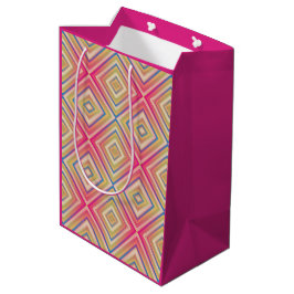 Flashes van Pinks Alternative Diamond Pattern Medium Cadeauzakje