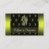 Flashy Black and Yellow met Monogram Professional Visitekaartje (Voorkant)