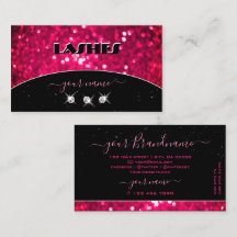 Flashy Black Girly Pink Sparking Glitter Shimmery