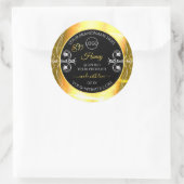 Flashy Dazzling Gold Black Product Labels toevoege (Tas)