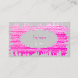 Flashy Elegant roze grijze sociale media Uitsteken Visitekaartje