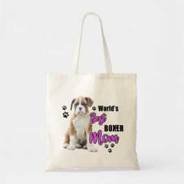 Flashy Fawn Boxer Puppy - Boxer Mam Tote Bag