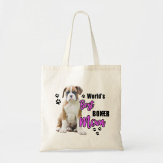 Flashy Fawn Boxer Puppy - Boxer Mam Tote Bag