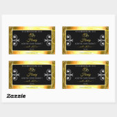 Flashy Gold Dazzling Product Labels diamanten Blac (Vel)