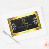 Flashy Gold Dazzling Product Labels diamanten Blac (Envelop)