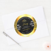 Flashy Gold Dazzling Product Labels diamanten Blac (Envelop)